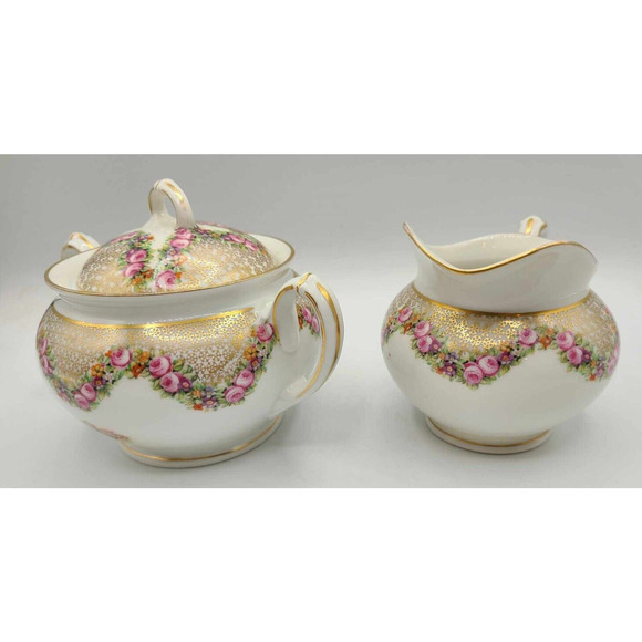 Vintage MZ Austria Sugar and Creamer - Picture 12 of 15